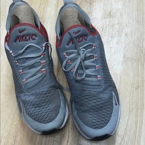 Nike Air Zoom Gray and Red Running Shoes
